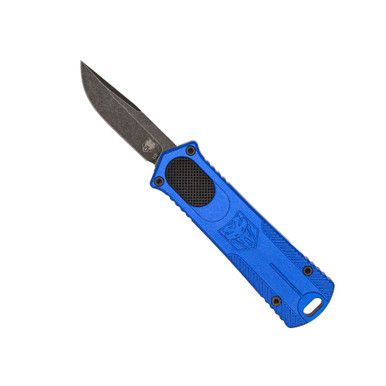 CobraTec CALI952GEN2BLUDNS California OTF 952 Gen II Blue | 1.875" D2 Drop Point Automatic Knife, Lightweight Aluminum Handle