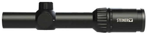 Steiner P4Xi, Scope, 1-4X, 24mm Objective, 30mm Tube Diameter, 1/4 MOA, 2nd Focal Plane, Matte Finish, Black