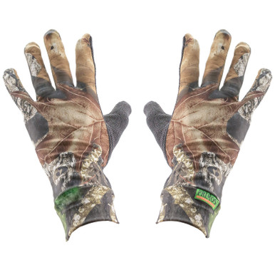 Primos Stretch Fit Gloves Sure Grip Palm Mesh One Size Fits Most Mossy Oak New Break-Up