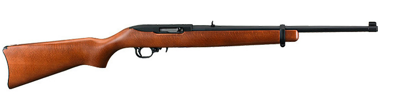 Ruger 10/22 Carbine .22LR 18.50″ Barrel Hardwood Stock Semi-Automatic Rifle #01103