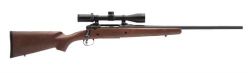 Savage Axis II XP Hardwood, 25-06 Remington, 22" Barrel, Black Color, Brown Hardwood Stock, Accutrigger, 4Rd, Detachable Box Magazine
