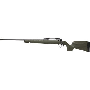 Savage Arms 32131 Axis 2 Compact 308 Win 4+1 20" Matte Black Heavy Sporter Barrel, Matte Black Drilled & Tapped Carbon Steel Receiver, Fixed OD Green Synthetic Stock, Left Hand
