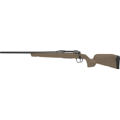 Savage Arms 32135 Axis 2 Compact 243 Win 4+1 20" Matte Black Heavy Sporter Barrel, Matte Black Drilled & Tapped Carbon Steel Receiver, Fixed Flat Dark Earth Synthetic Stock Left Hand