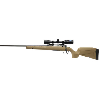 Savage Arms 32201 Axis 2 XP Combo 25-06 Rem 4+1 22" Black Sporter Barrel, Black Drilled & Tapped Steel Receiver, Fixed Flat Dark Earth Synthetic Stock, Left Hand, Boresighted 3-9x40