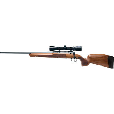 Savage Arms 32277 Axis 2 XP Combo 270 Win 4+1 22" Matte Black Sporter Barrel & Drilled & Tapped Carbon Steel Receiver, Ergonomic Hardwood Stock, Left Hand, Weaver 3-9x40mm Scope