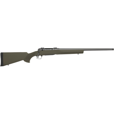 Savage Arms 58035 110 Trail Hunter 350 Legend 4+1 18" Threaded/Medium Heavy Profile, Tungsten Gray Cerakote Barrel/Rec, OD Green Hogue Overmold Stock, Adj. AccuTrigger, Weaver Base