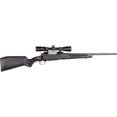 Savage Arms 58130 110 Apex Hunter XP 400 Legend 4+1 18" Carbon Steel, Black, Synthetic AccuFit Stock, Vortex Crossfire II 3-9x40mm Scope