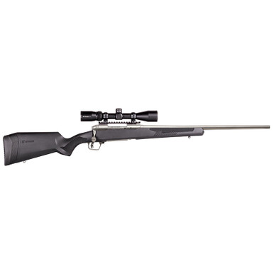Savage Arms 58132 110 Apex Storm XP 400 Legend 4+1 18" Carbon Steel, Stainless Barrel/Rec, Black Synthetic AccuFit Stock, Vortex Crossfire II 3-9x40mm Scope