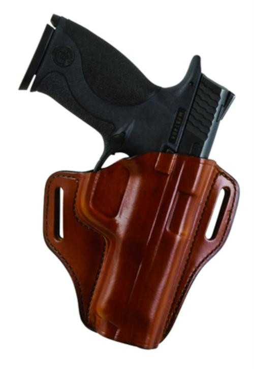 Bianchi, Model #57 Remedy Open Top Leather Holster, Fits 1911 Commander, Tan, Right Hand