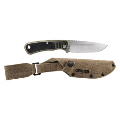 Gerber Downwind Fixed 3-5/8 "Blade Drop Point Green
