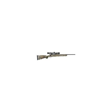 Mossberg 28066 Patriot Super Bantam 7mm-08 Rem Caliber with 5+1 Capacity, 20" Fluted Barrel, Blued Metal Finish & TrueTimber Strata Synthetic Stock Right Hand (Youth) Includes 3-9x40mm Scope