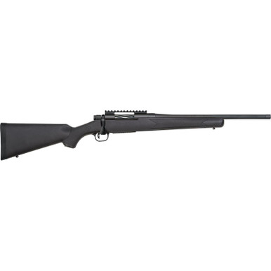 Mossberg 28231 Patriot Carbine 450 Bushmaster 5+1 18" Matte Blued Threaded Bull Barrel, Matte Blued Picatinny Rail Receiver, Black Fixed Synthetic Stock