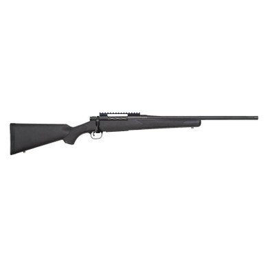 Mossberg 28235 Patriot Carbine 7mm PRC 3+1 20" Matte Blued Threaded Bull Barrel, Matte Blued Picatinny Rail Receiver, Black Fixed Synthetic Stock