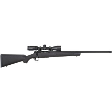 Mossberg 28246 Patriot w/Optic 450 Bushmaster 4+1 20" Matte Blued Threaded Barrel, Matte Blued Drilled & Tapped Receiver, Fixed Black Synthetic Stock, Vortex Crossfire II 3-9x40mm