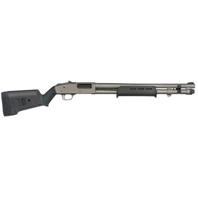 Mossberg 50797 590A1 12 Gauge 6+1 20" Tungsten Gray Cerakote Barrel & Drilled & Tapped Receiver, Magpul SGA Black Synthetic Stock
