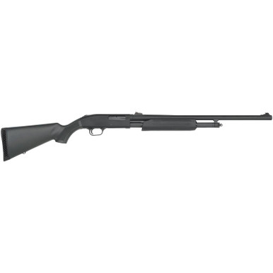 Mossberg 56435 500 Slugster 20 Gauge Pump 3" 5+1 24" Matte Blued Steel Barrel, Matte Blued Receiver, Fixed Synthetic Stock