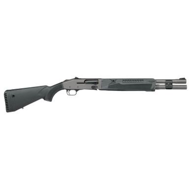 Mossberg 85170 940 Pro 12 Gauge 7+1 18.50" Tungsten Gray Cerakote Barrel, Tungsten Gray Cerakote Aluminum Drilled & Tapped Receiver, Black Fixed Synthetic Stock
