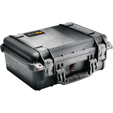 Pelican 1450000110 Protector Case Black Polypropylene Holds Handgun
