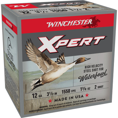 Winchester Ammo WEX12L2 Super X Xpert High Velocity 12Gauge 3.50" 1 3/8oz 2Shot 25 Per Box/10 Case