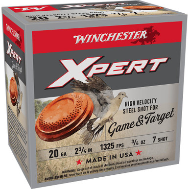 Winchester Ammo WE20GT7 Super X Xpert High Velocity 20Gauge 2.75" 3/4oz 7Shot 25 Per Box/10 Case