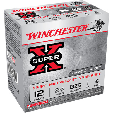 Winchester Ammo WE12GTVP6 Super X Xpert High Velocity 12Gauge 2.75" 1oz 6Shot 100 Per Box/2 Case *Value Pack