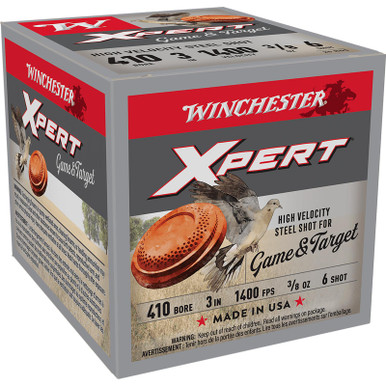 Winchester Ammo WE413GT6 Super X Xpert High Velocity 410Gauge 3" 3/8oz 6Shot 25 Per Box/10 Case