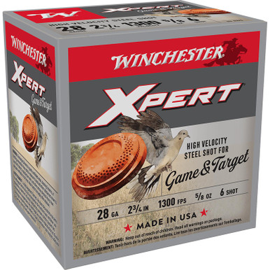 Winchester Ammo WE28GT6 Super X Xpert High Velocity 28Gauge 2.75" 5/8oz 6Shot 25 Per Box/10 Case