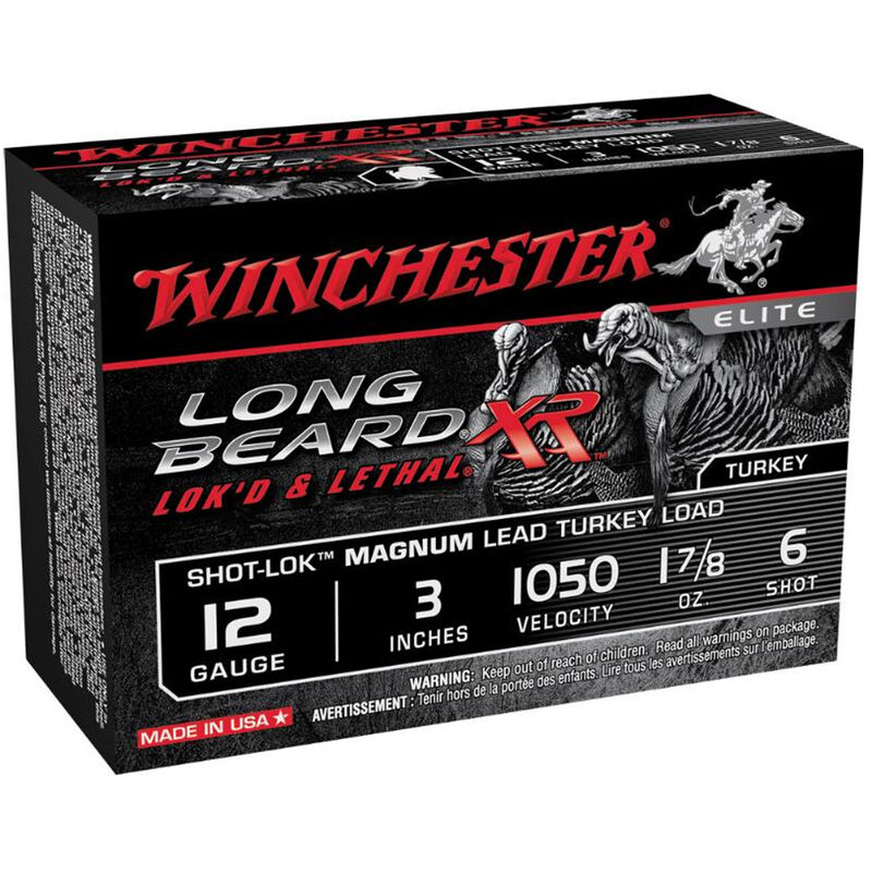 Winchester Long Beard XR 12 Ga 3″ #6 Lead 1.875oz 10 rds