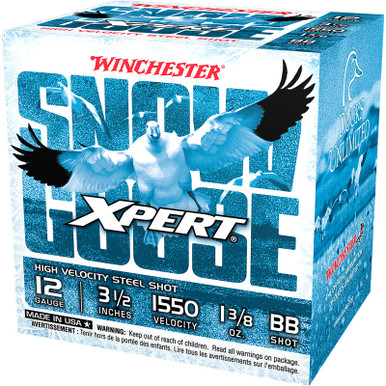 Winchester Ammo WXS12LBB Xpert Snow Goose High Velocity 12Gauge 3.50" 1 3/8oz BBShot 25 Per Box/10 Case