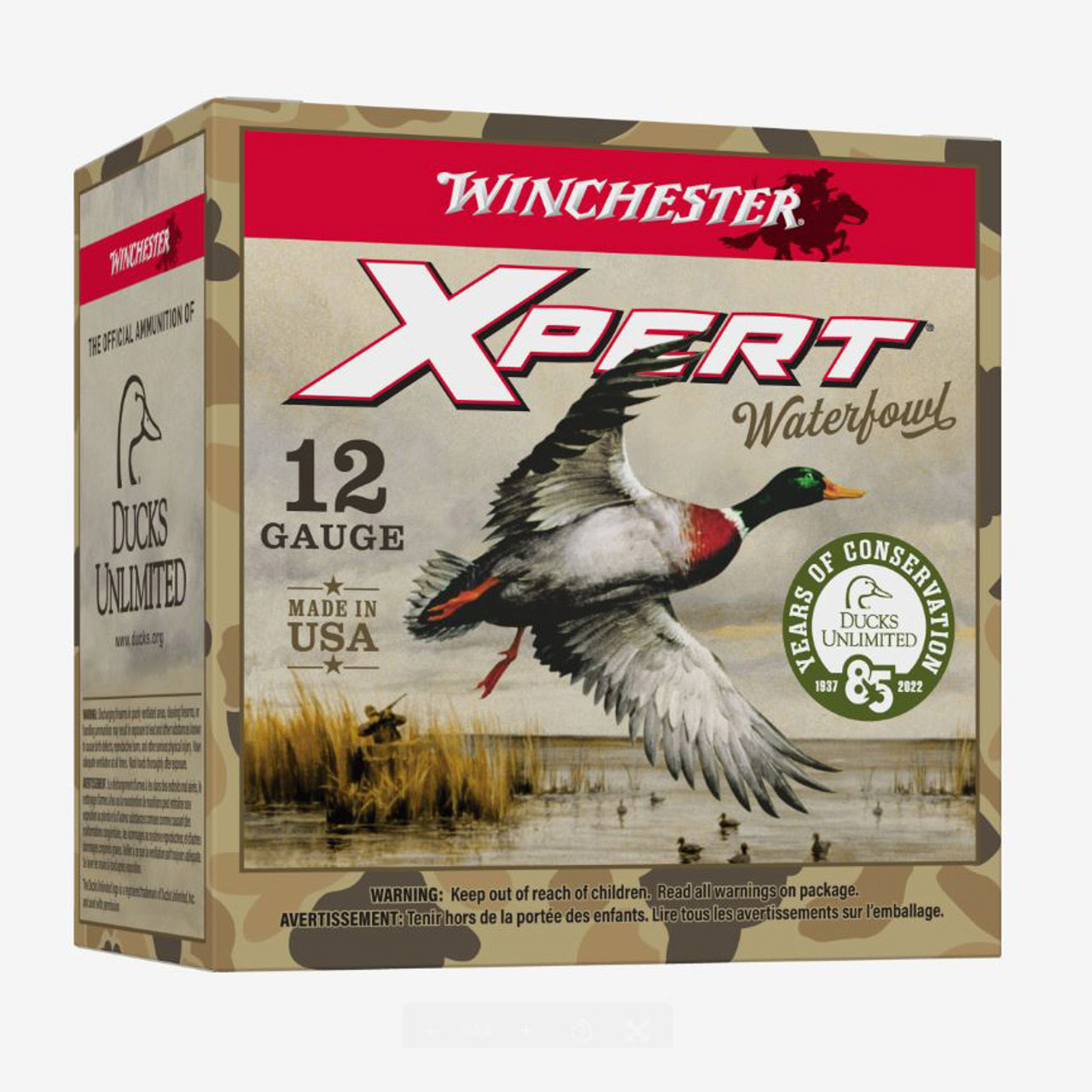 Winchester Xpert High Velocity Steel 12ga 3″ 1-1/4oz. #2 Shot Size 1400FPS 250rd Case #WEX123H2DU *Ducks Unlimited Special Run*