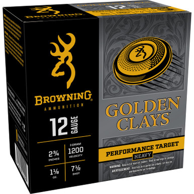 Browning Ammo BGC12M7 Golden Clays 12Gauge 2.75" 1 1/8oz 7.5Shot 25 Per Box/10 Case