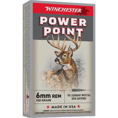 Winchester Ammo X6MMR2 Power-Point 6mm 100gr 20 Per Box/10 Case