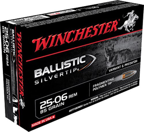 Winchester Supreme 25-06 Remington 85gr, Ballistic Silvertip, 20rd Box