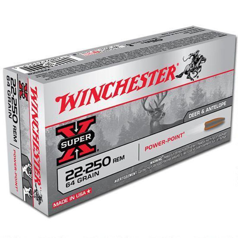Winchester Power Point 22-250rem 64g #x222502