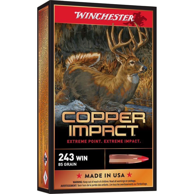 Winchester Copper Impact 243win 85g #X243CLF