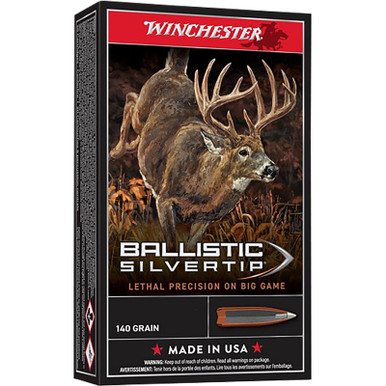 Winchester Ammo SBST65P Ballistic Silvertip 6.5PRC 140gr Bonded Rapid Expansion PHP 20 Per Box/10 Case