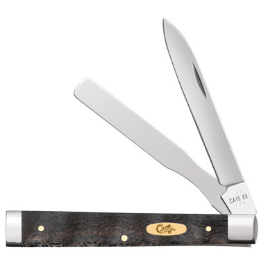 Case XX Baby Doc Black Curly Oak Wood 14007 Stainless Pocket Knife