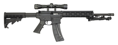 Smith & Wesson M&P15-22 Sport II Package 22 LR, 16.5" Barrel, 4X32 Scope, Caldwell XLA Bipod, M-Lok, 25rd Mag