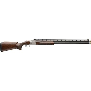Browning 0183244003 Citori 825 Trap 12 Gauge Break Open 2.75" 2rd 30" Polished Blued Over/Under Vent Rib Barrel, Silver Nitride Stainless Steel Receiver, Monte Carlo Comb Gloss Black Walnut Stock