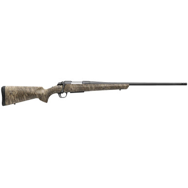 Browning 035841218 AB3 308 Win 4+1 22" Matte Blued Threaded Sporter Barrel, Matte Blued Drilled & Tapped Steel Receiver, Fixed w/Textured Grip Panels Mossy Oak Bottomland Composite Stock