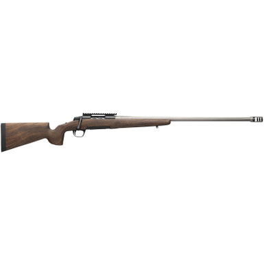 Browning 036077298 X-Bolt 2 Long Range 7mm PRC 3+1 26" Matte Gray Fluted Threaded Sporter Barrel, Matte Blued Picatinny Rail Stainless Steel Receiver, McMillan Game Scout Wood Finish Composite Stock