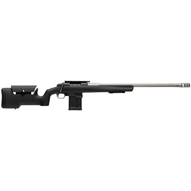 Browning 036094218 X-Bolt 2 Target Max 308 Win 10+1 24" Satin Gray Fluted Threaded Barrel, Matte Blued Picatinny Rail Steel Receiver, Picatinny Rail Forend, Adj Comb & LOP Black Composite Stock