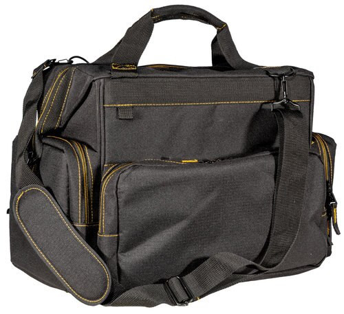Browning Black & Gold Shooter's Bag Black Buck Mark Logo Ripstop Polyester