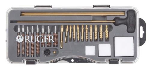 Ruger Rifle and Handgun Cleaning Kit, 26 Piece, For 9mm-45ACP Handguns and .22-7MM Rifles, Molded Case