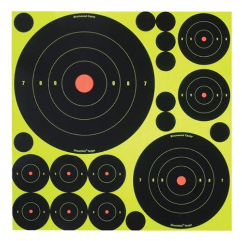 Birchwood Casey Shoot-N-C Self-Adhesive Targets Variety Pack, 50 Targets 50 Pasters