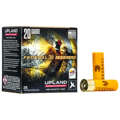 Federal PF2044 Premium Wing-Shok Pheasant Forever High Velocity 20Gauge 2.75" 1oz 4Shot 25 Per Box/10 Case