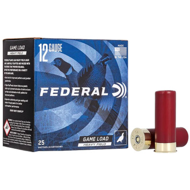 Federal H1254 Game-Shok Heavy Field 12Gauge 2.75" 1 1/4oz 4Shot 25 Per Box/10 Case