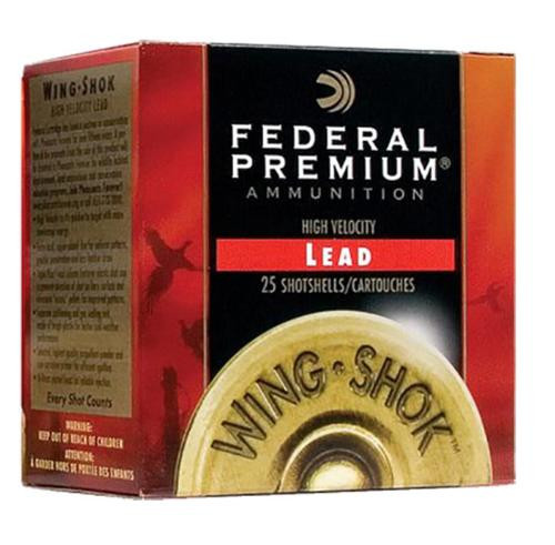Federal Premium Wing-Shok High Velocity Lead 12 Ga, 3", 1-5/8oz, 5 Shot, 25rd/Box