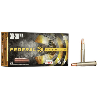 Federal P3030G Premium 30-30Win 150gr Barnes TSX 20 Per Box/10 Case