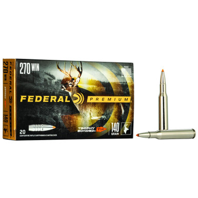 Federal P270TT3 Premium 270Win 140gr Trophy Bonded Tip 20 Per Box/10 Case